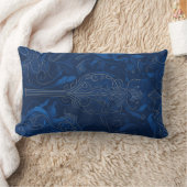 青王室の色 ランバークッション (ブランケット)