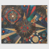 青王室の色「古代の先住民クロニクル」マットW ラッピングペーパー (フラット)