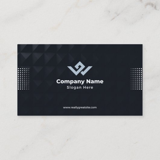 青王室の色、黒のモダンビジ企業のネスカード 名刺 (裏面)