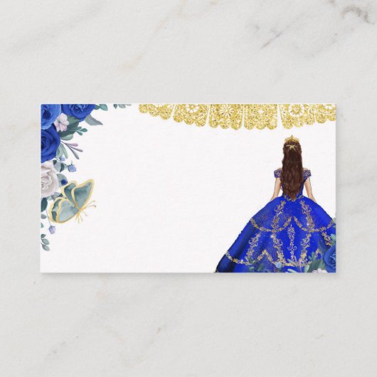 青王室の花クインセアニラQRギフトレジストリ エンクロージャーカード (裏面)