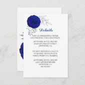 青王室の花シルバ葉詳細 エンクロージャーカード (正面/裏面)