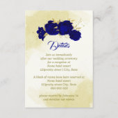 青王室の花金ゴールド結婚植物 エンクロージャーカード (正面)