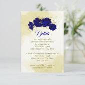 青王室の花金ゴールド結婚植物 エンクロージャーカード (スタンド正面)