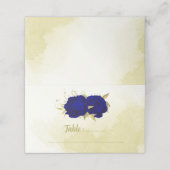 青王室の花金ゴールド結婚植物 プレイスカード (外部開封)