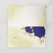 青王室の花金ゴールド結婚植物 プレイスカード (外部開封)