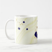 青王室の花金ゴールド葉大理石 コーヒーマグカップ (左)