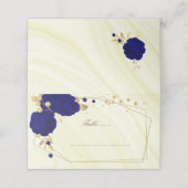 青王室の花金ゴールド葉幾何度 プレイスカード (外部開封)