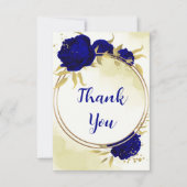 青王室の花金ゴールド離れ サンキューカード (正面)