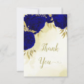 青王室の花金ゴールド離れ サンキューカード (正面)