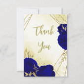 青王室の花金ゴールド離れ サンキューカード (正面)