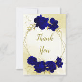 青王室の花金ゴールド離れ サンキューカード (正面)