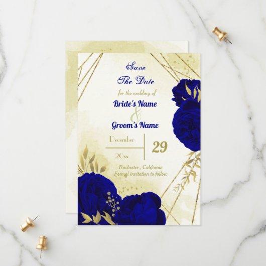 青王室の花金ゴールド離れ セーブザデート (正面/裏面インサイチュ)