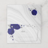 青王室の花銀葉幾何 プレイスカード (外部開封)