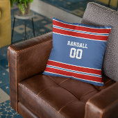 青王室の赤・白サッカー部パーソナライズされた クッション