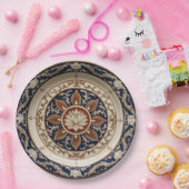 青王室の野花フローラセラミック結婚ス ペーパープレート (パーティー)