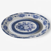 青王室の野花フローラセラミック結婚ス ペーパープレート (アングル)