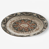 青王室の野花フローラセラミック結婚ス ペーパープレート (アングル)