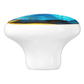 青王室の金ゴールドジュエリー石 セラミックノブ (側面)