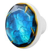 青王室の金ゴールドジュエリー石 セラミックノブ (右)