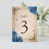 青王室の金ゴールドバラ表の番号カード 招待状 (スタンド正面)