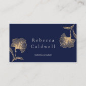 青王室の金ゴールドフローラフェミニン 名刺 (正面)