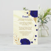 青王室の金ゴールドフローラ大理石詳細 エンクロージャーカード (スタンド正面)