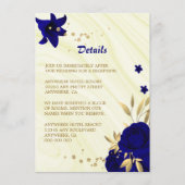 青王室の金ゴールドフローラ大理石詳細 エンクロージャーカード (正面)