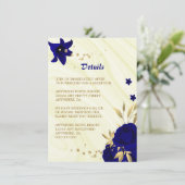 青王室の金ゴールドフローラ大理石詳細 エンクロージャーカード (スタンド正面)