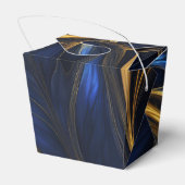 青王室の金ゴールド抽象芸術旋回 フェイバーボックス (裏面サイド)