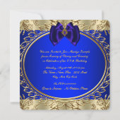 青王室の金ゴールド誕生会 招待状 (裏面)