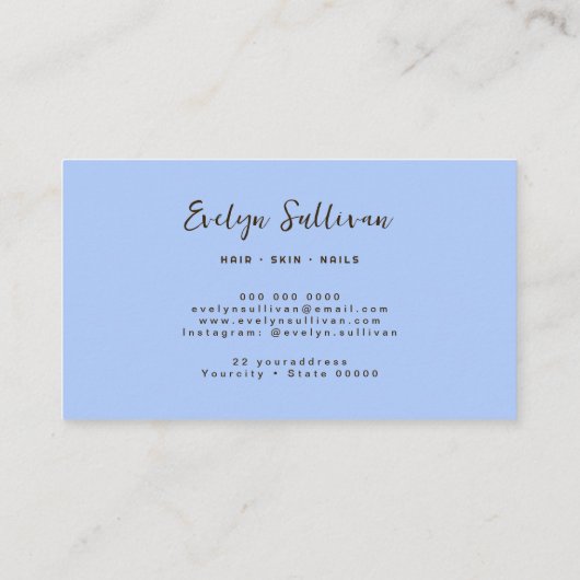 青王室の金ゴールドagate名刺 名刺 (裏面)