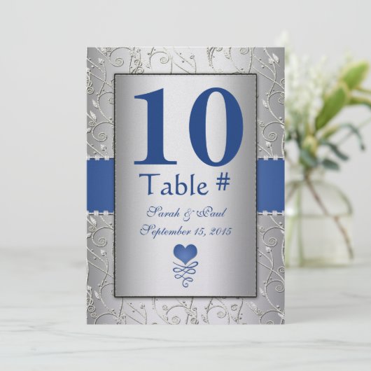 青王室の銀の渦巻き結婚旋回 招待状 (スタンド正面)