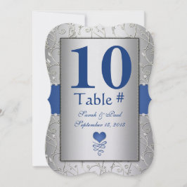 青王室の銀の渦巻き結婚旋回 招待状