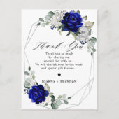 青王室の銀の白結婚幾幾何王感謝してい ポストカード (正面)