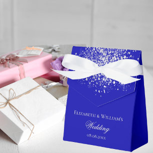 青王室の銀グリッター結婚ズ フェイバーボックス