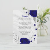 青王室の銀グレーフローラ大理石詳細 エンクロージャーカード (スタンド正面)