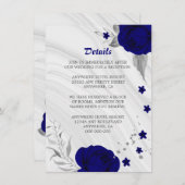 青王室の銀グレーフローラ大理石詳細 エンクロージャーカード (正面/裏面)