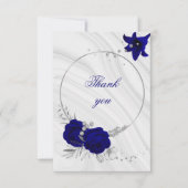 青王室の銀グレーフローラ サンキューカード (正面)
