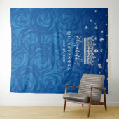 青王室の銀フローラキンセアニェラ写真 タペストリー (インサイチュ(横))