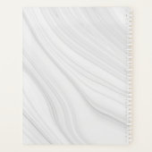 青王室の銀フローラ大理石結婚石 プランナー手帳 (裏面)