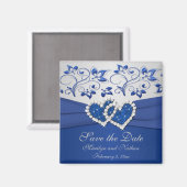 青王室の銀結婚式の引き出物磁石 マグネット (正面/裏面)