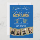 青王室の銅フィルムストリップ5写真卒業 招待状 (正面)