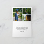 青王室の黄金ゴールドアルコールインクスクリモダンプト サンキューカード (内部)