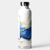 青王室の黄金ゴールドエレガント大学院生 ウォーターボトル (左面)