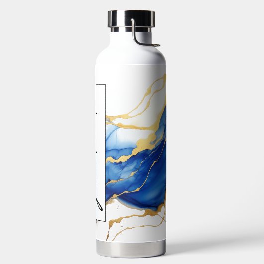 青王室の黄金ゴールドエレガント大学院生 ウォーターボトル (左面)