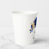 青王室の黄金ゴールド金属フローラ結婚' 紙コップ (右)