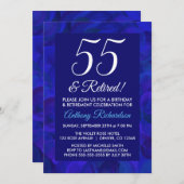 青王室の55および除退職した外パーティー投資額 招待状 (正面/裏面)