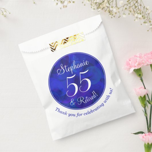 青王室の55と除退職した職パーティー フェイバーバッグ (封をした状態)