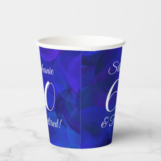 青王室の60と除退職した職パーティー 紙コップ (右)