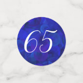 青王室の65と除退職した職パーティー コンフェッティ (スモール正面)